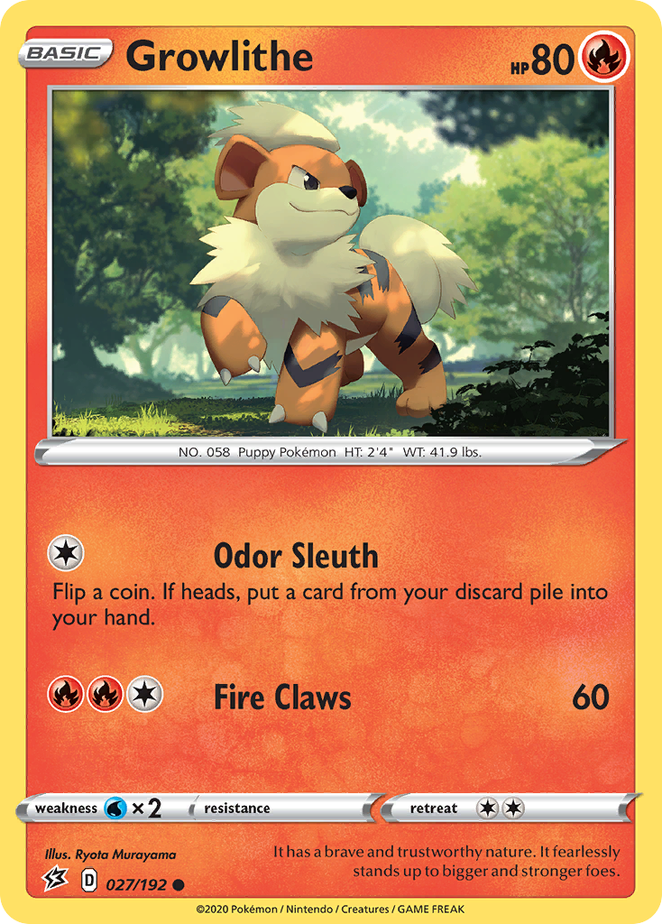 27/192 [RCL] Growlithe - Common