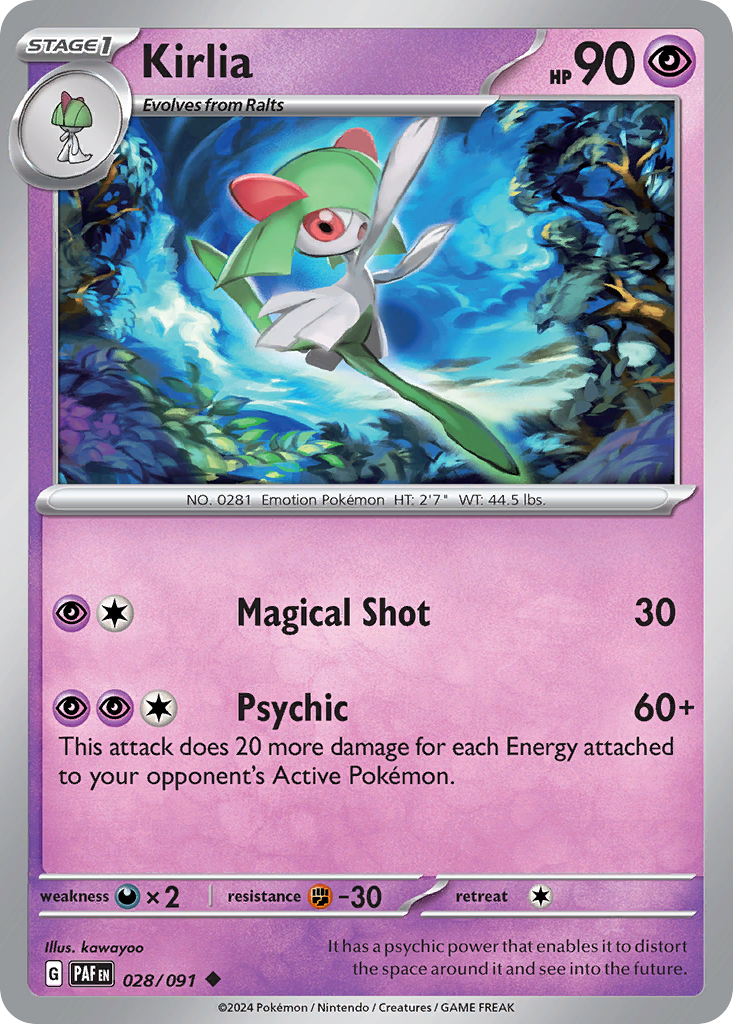 28/91 [SV4PT5] Kirlia - Uncommon