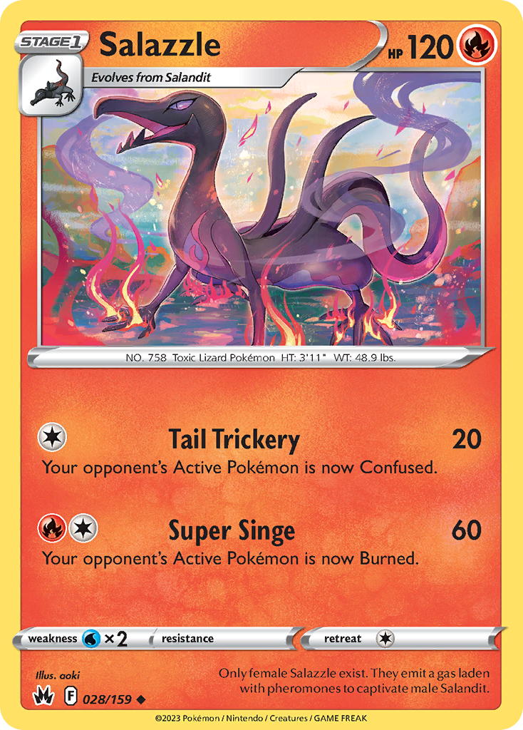 28/159 [CRZ] Salazzle - Uncommon