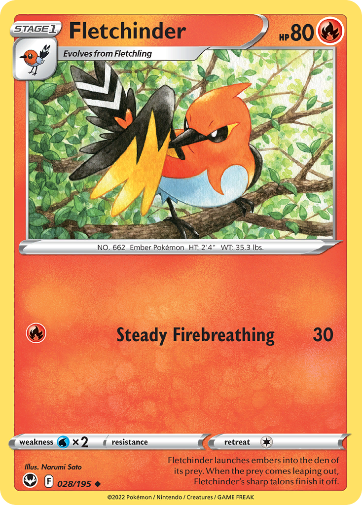 28/195 [SIT] Fletchinder - Uncommon