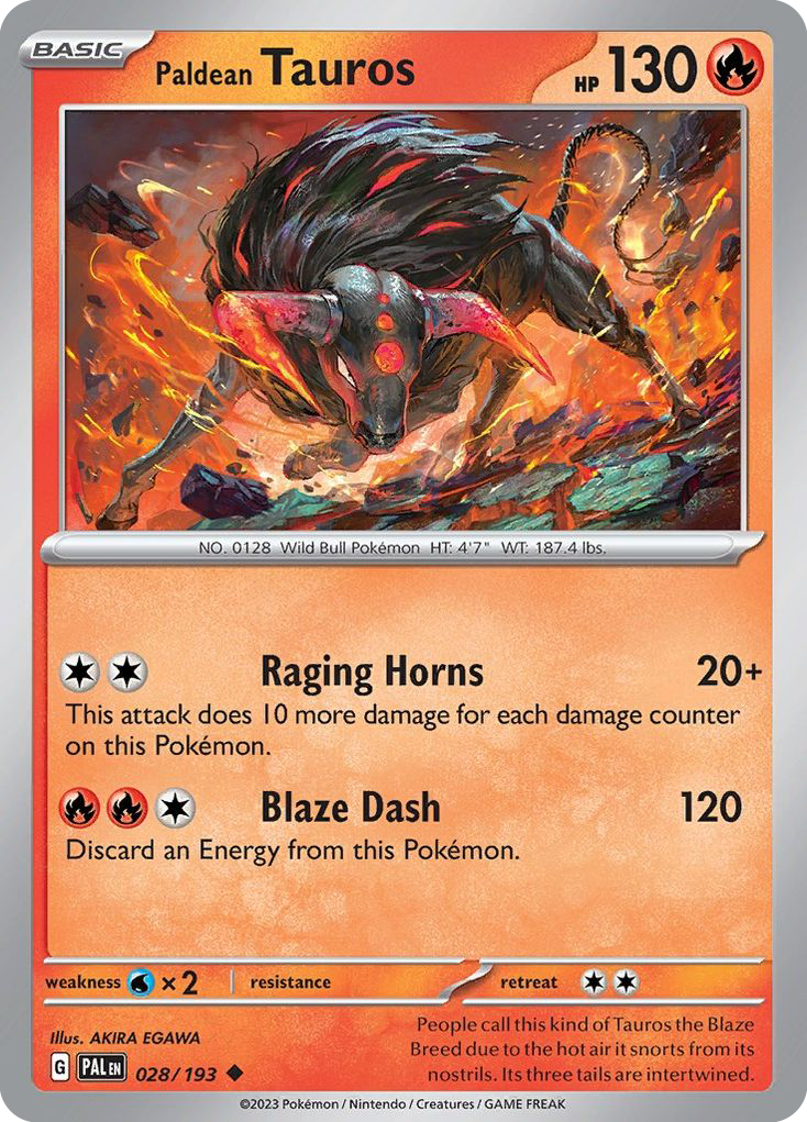 28/193 [SV2] Paldean Tauros - Uncommon