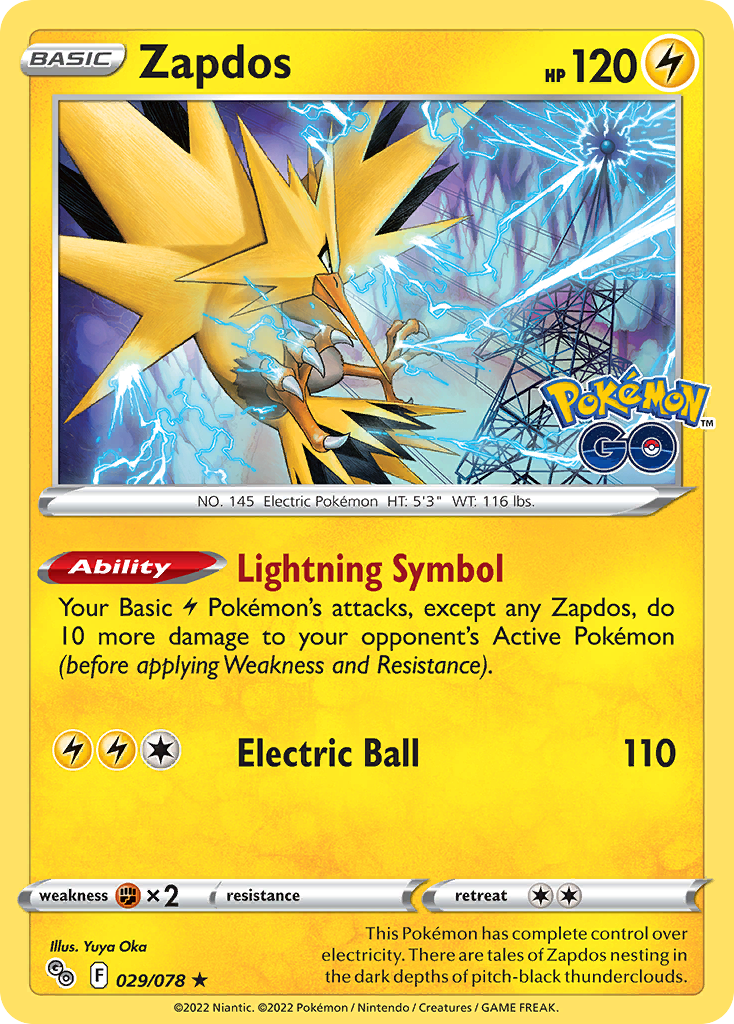 29/78 [PGO] Zapdos - Rare Holo
