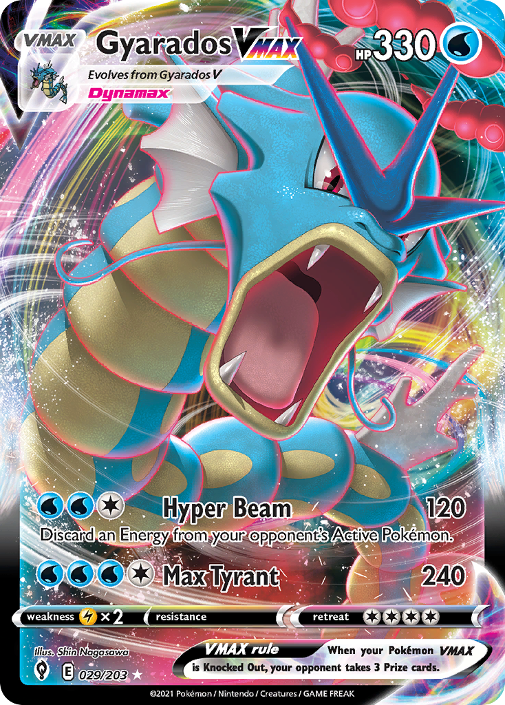 29/203 [EVS] Gyarados VMAX - Rare Holo VMAX