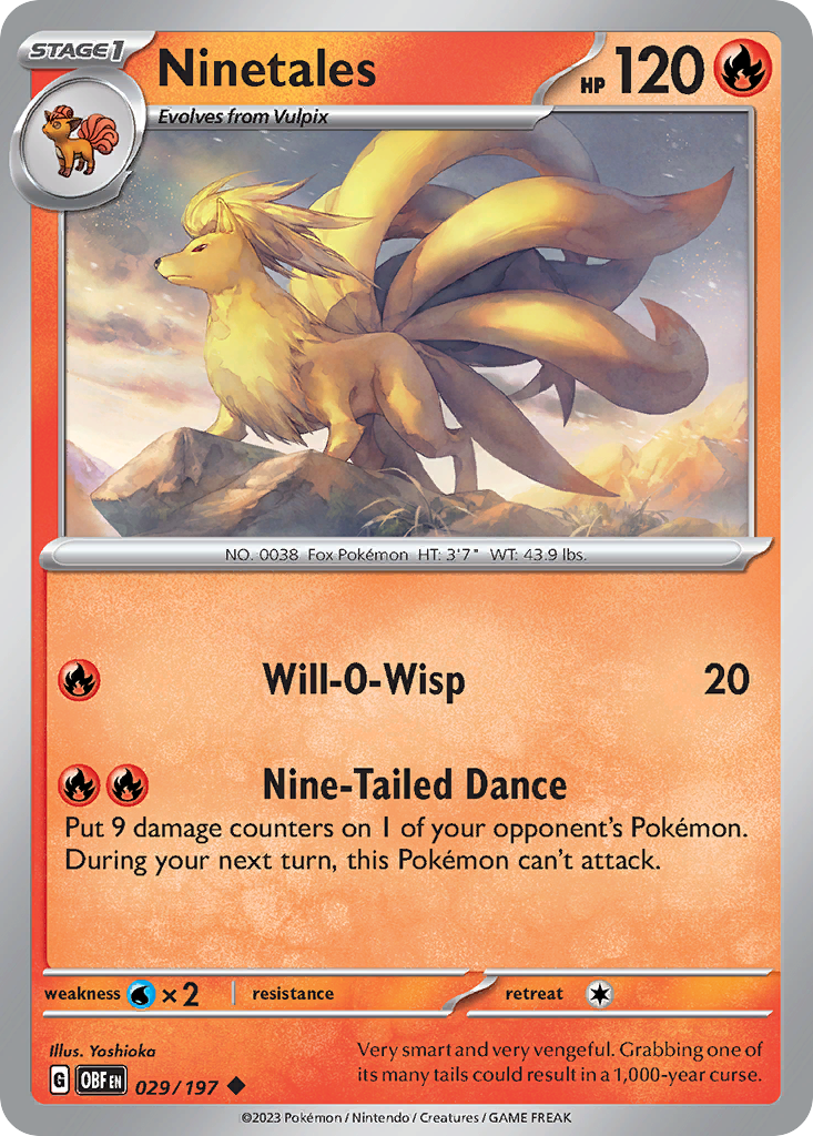29/197 [SV3] Ninetales - Uncommon