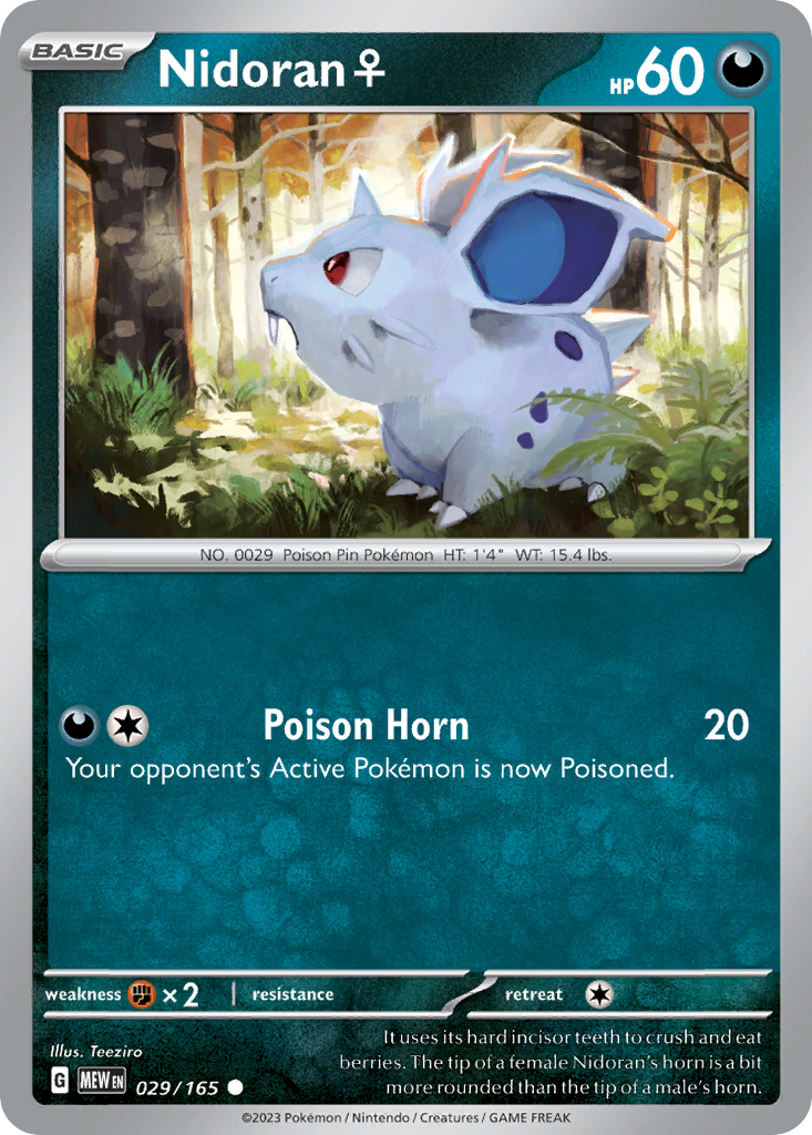 29/165 [SV3PT5] Nidoran ♀ - Common