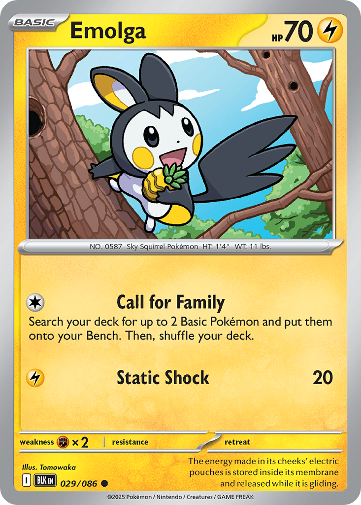 29/86 [BLK] Emolga - Common
