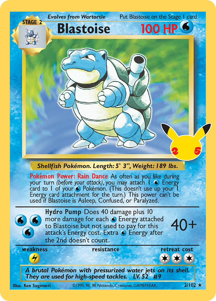 2/25 [CEL] Blastoise - Classic Collection