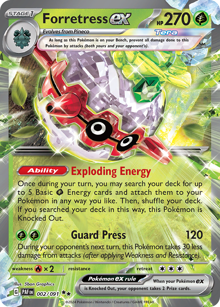 2/91 [SV4PT5] Forretress ex - Double Rare