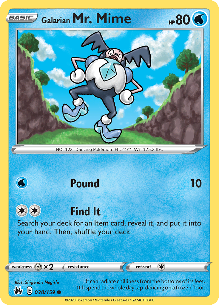30/159 [CRZ] Galarian Mr. Mime - Common