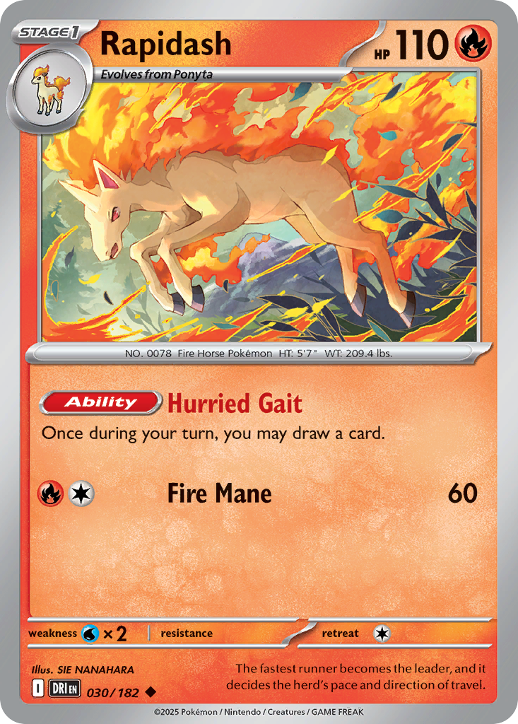 30/182 [DRI] Rapidash - Uncommon