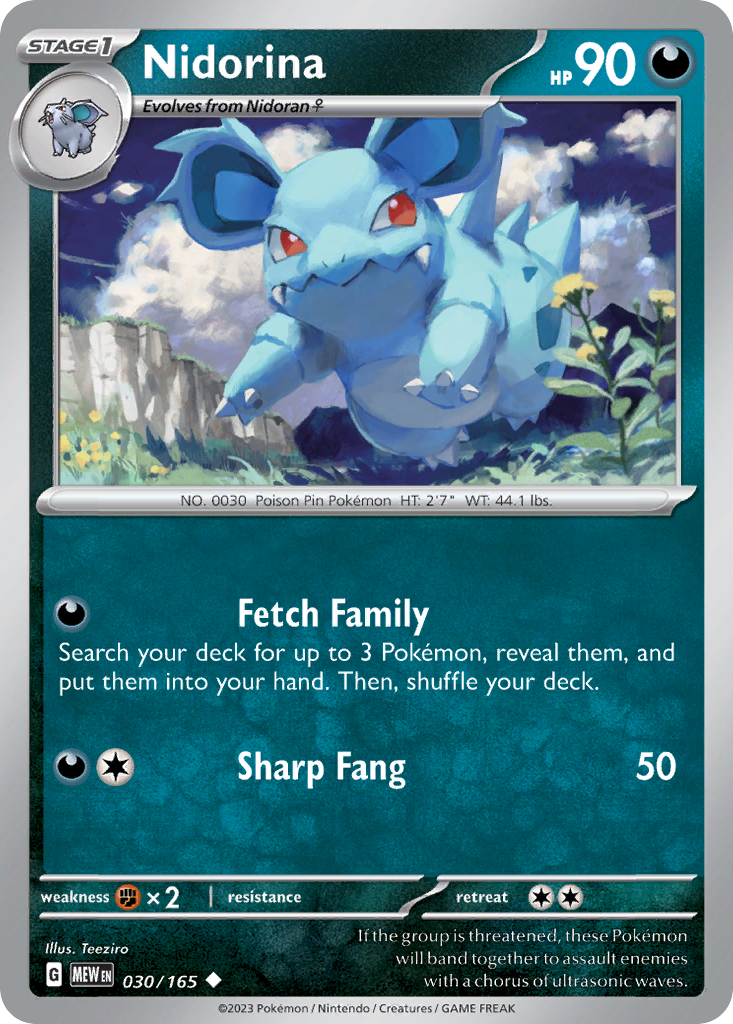 30/165 [SV3PT5] Nidorina - Uncommon