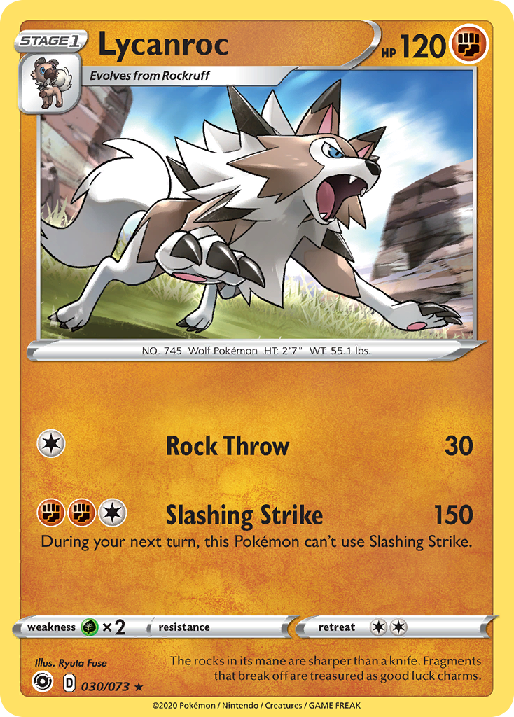 30/73 [CPA] Lycanroc - Rare Holo