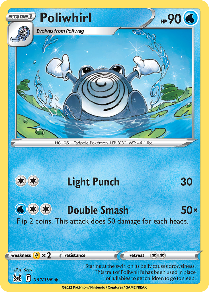 31/196 [LOR] Poliwhirl - Uncommon
