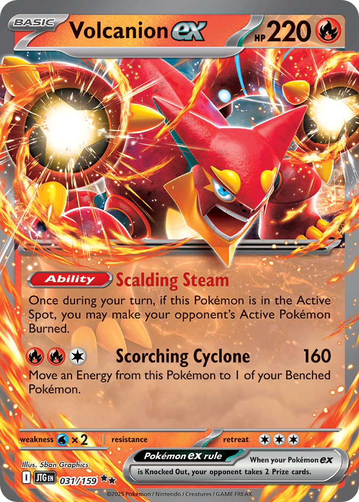 31/159 [JTG] Volcanion ex - Double Rare