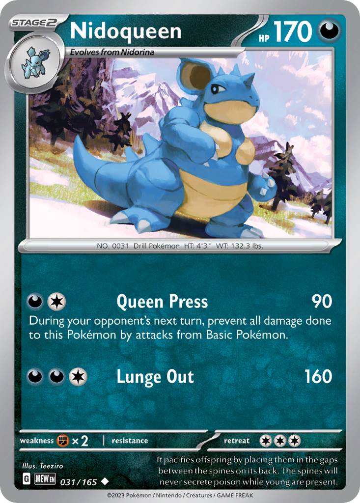 31/165 [SV3PT5] Nidoqueen - Uncommon