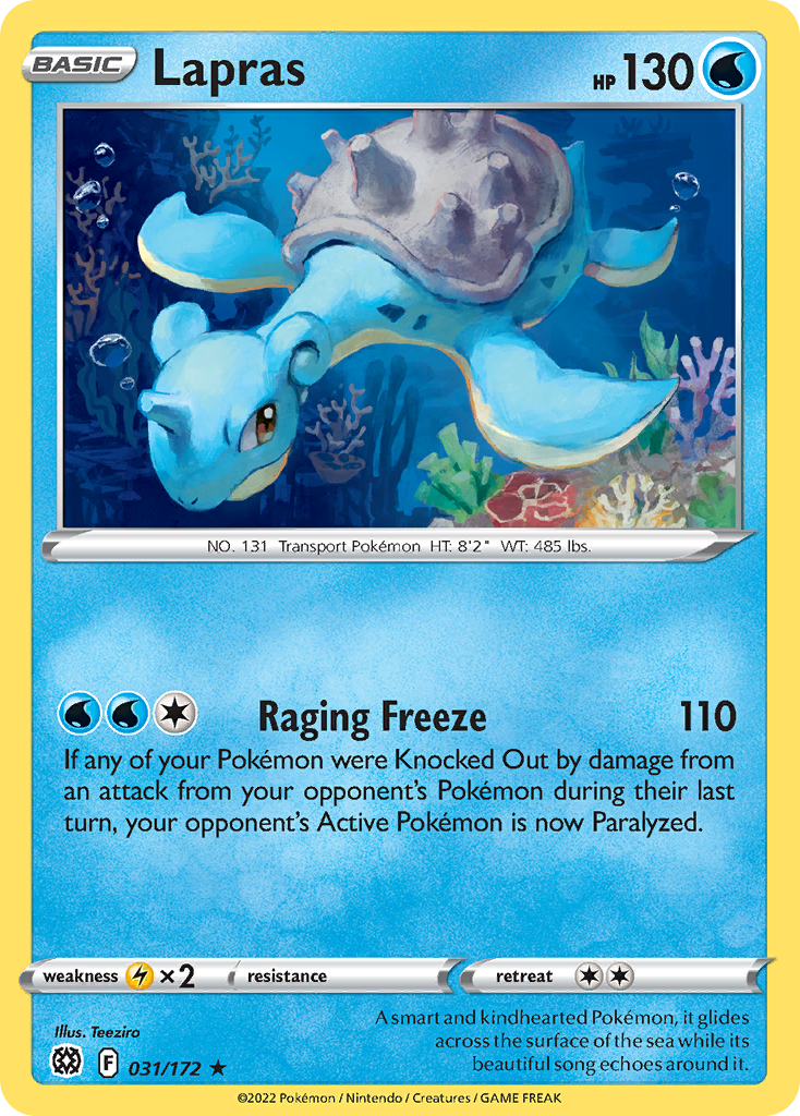 31/172 [BRS] Lapras - Rare