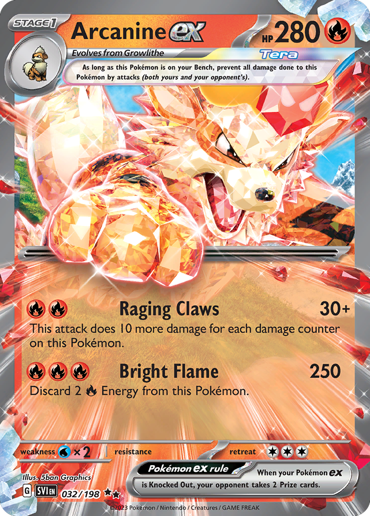 32/198 [SV1] Arcanine ex - Double Rare