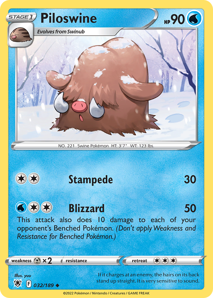 32/189 [ASR] Piloswine - Uncommon