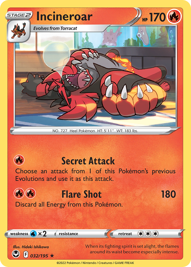 32/195 [SIT] Incineroar - Rare