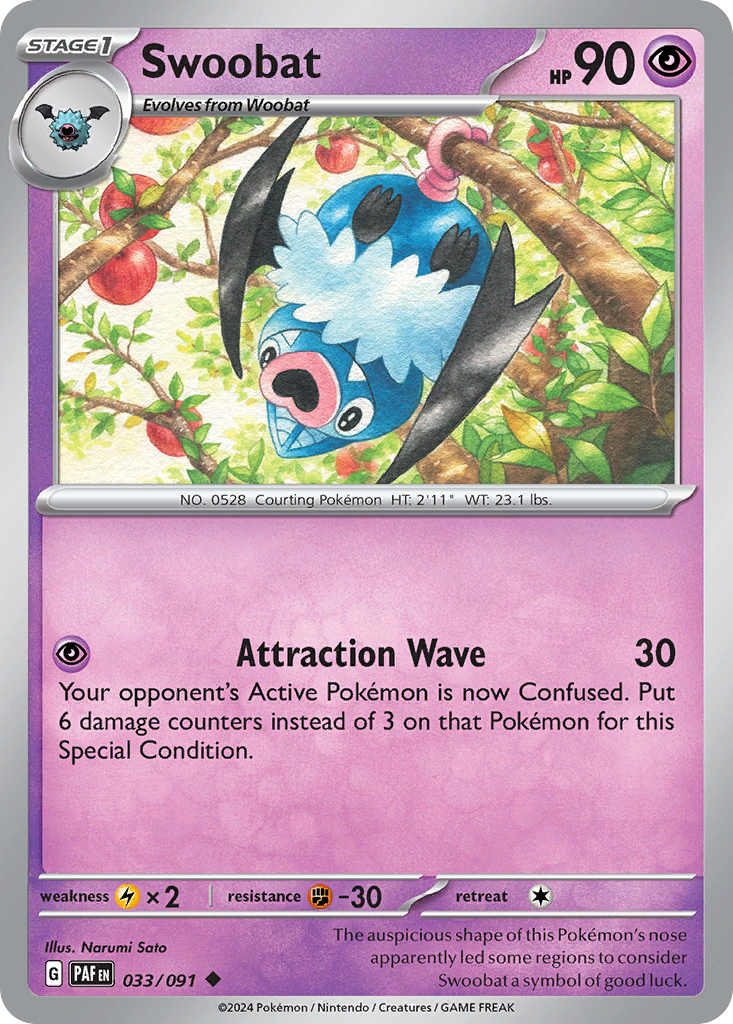 33/91 [SV4PT5] Swoobat - Uncommon