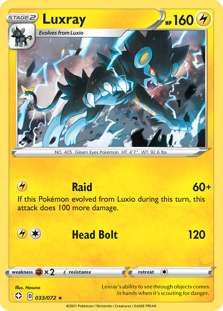 33/72 [SHF] Luxray - Rare Holo