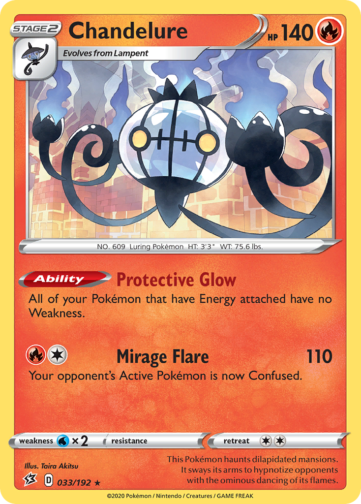 33/192 [RCL] Chandelure - Rare Holo