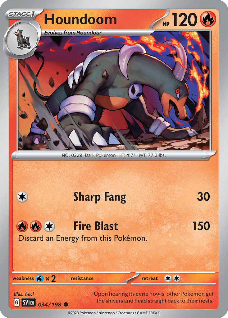 34/198 [SV1] Houndoom - Common