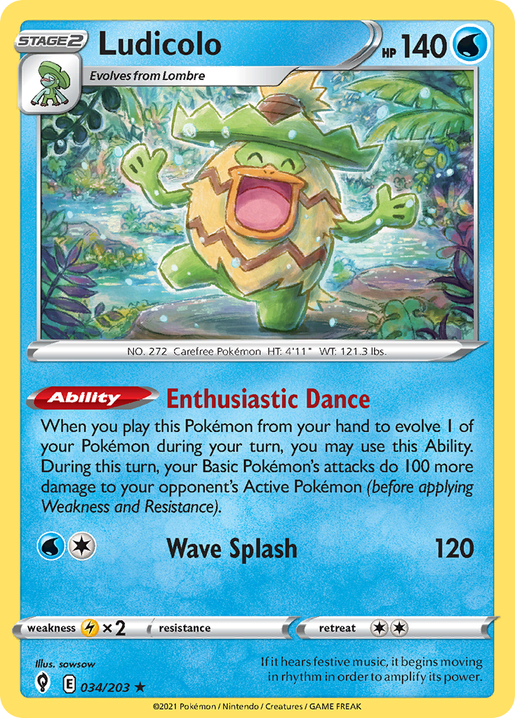 34/203 [EVS] Ludicolo - Rare Holo