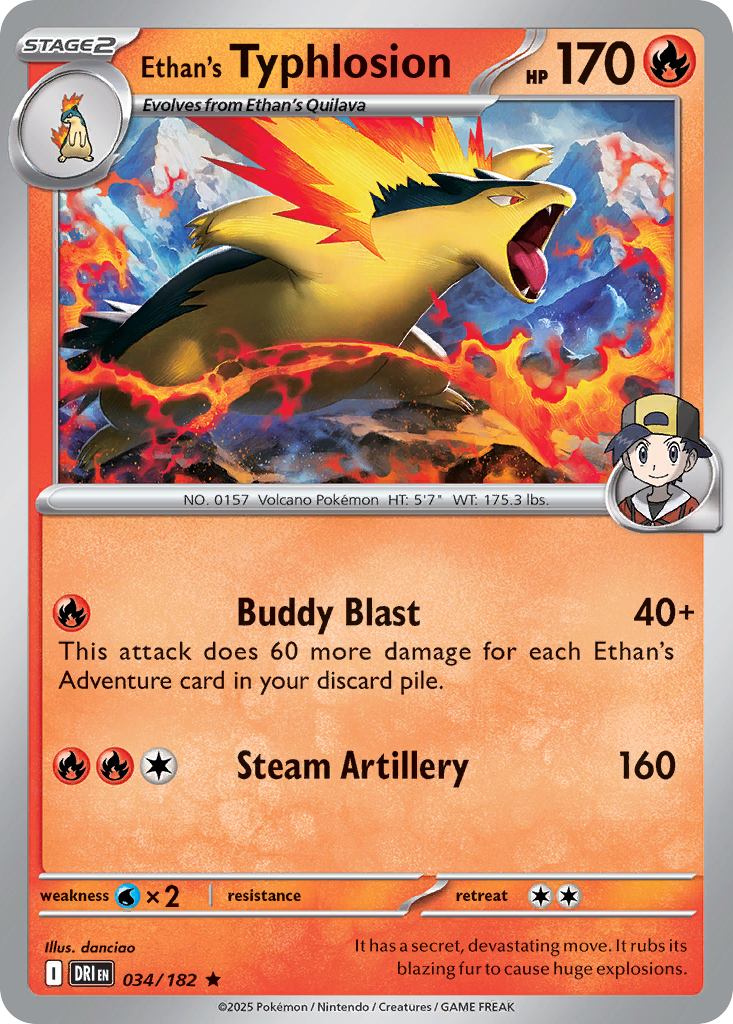 34/182 [DRI] Ethan's Typhlosion - Rare