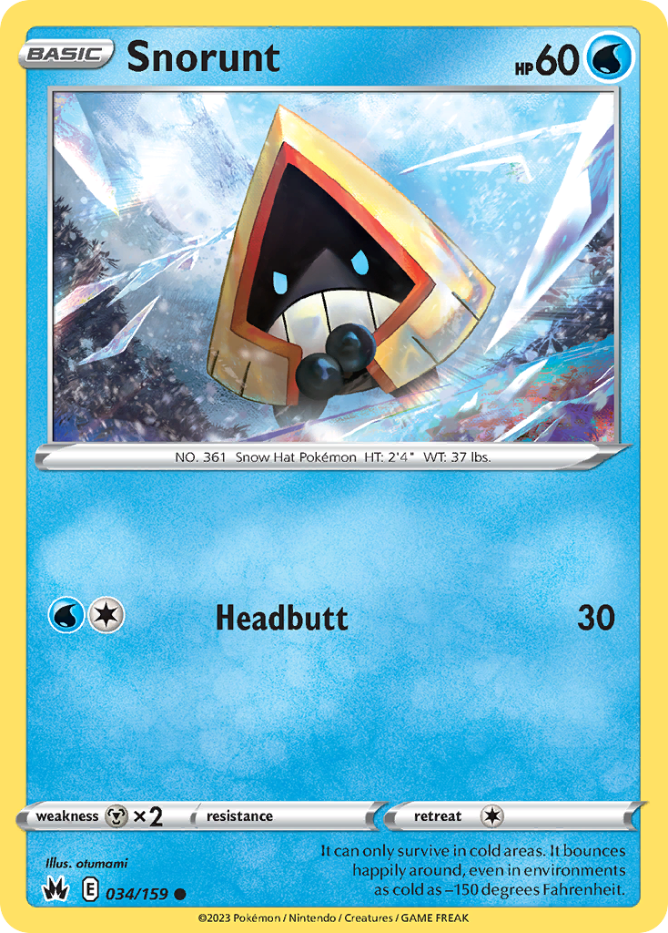 34/159 [CRZ] Snorunt - Common