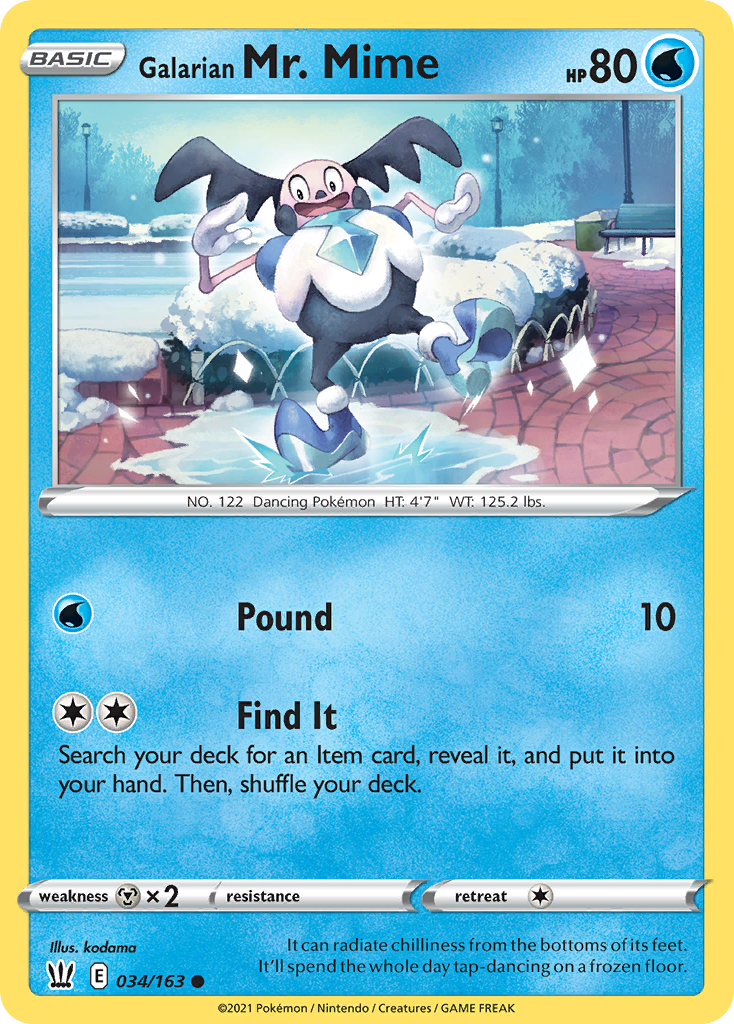 34/163 [BST] Galarian Mr. Mime - Common
