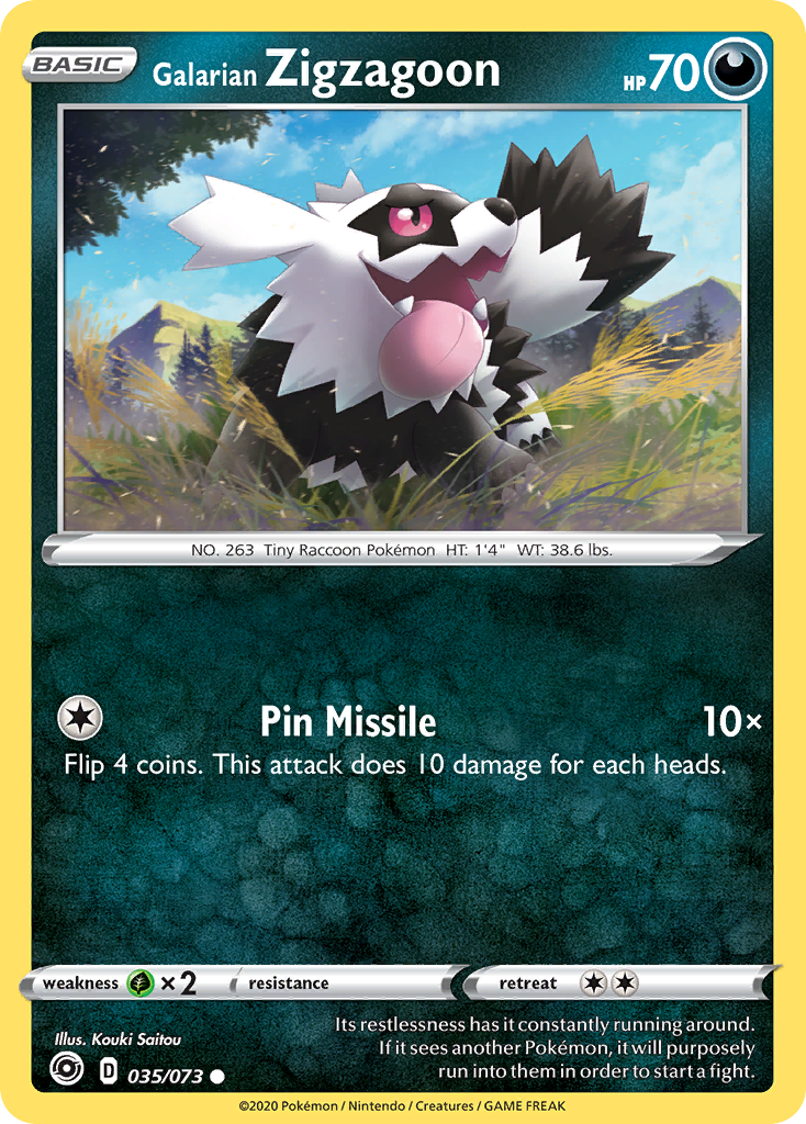 35/73 [CPA] Galarian Zigzagoon - Common