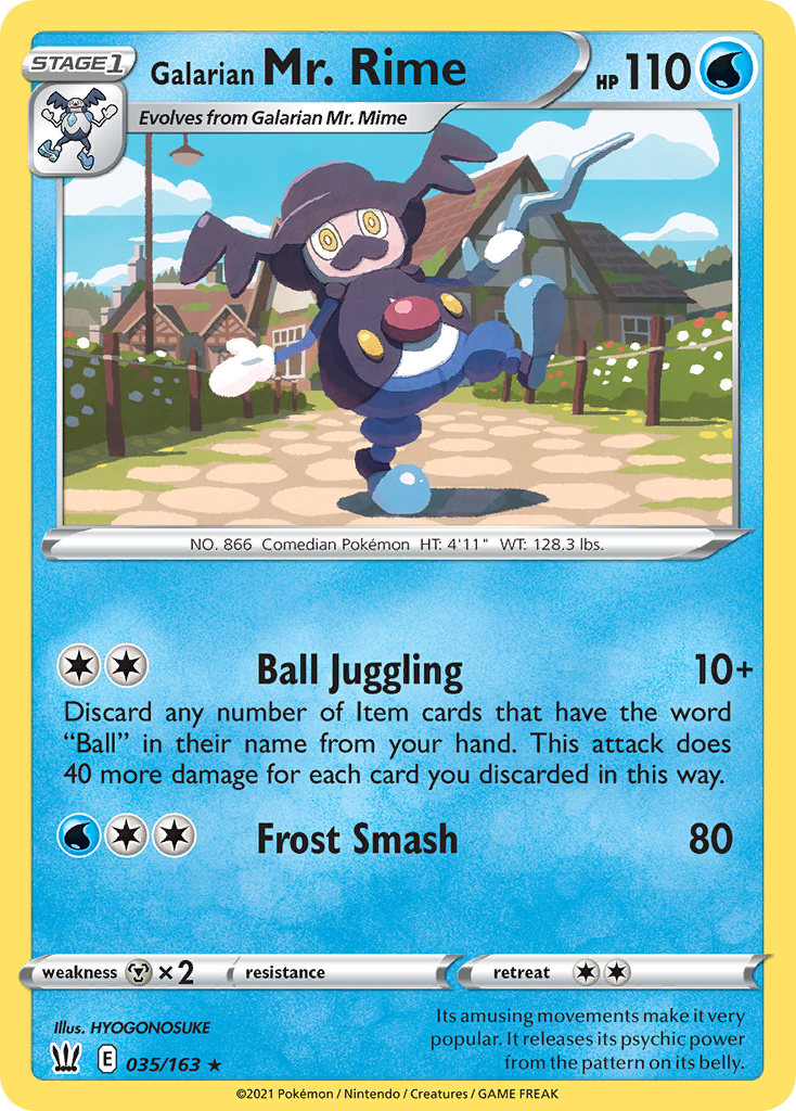 35/163 [BST] Galarian Mr. Rime - Rare