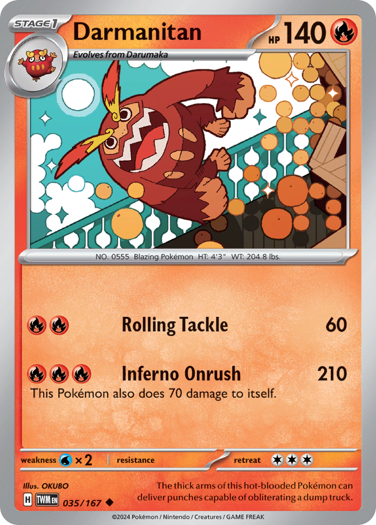 35/167 [TWM] Darmanitan - Uncommon
