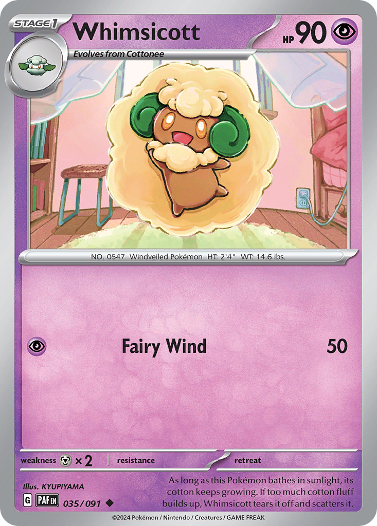 35/91 [SV4PT5] Whimsicott - Uncommon