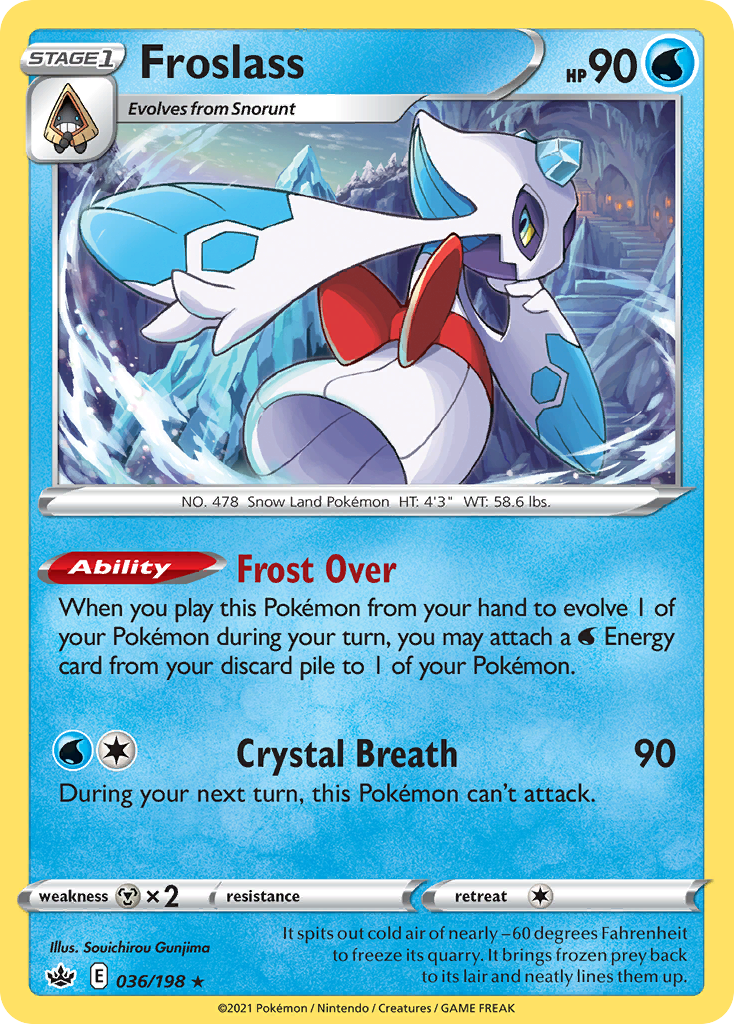 36/198 [CRE] Froslass - Rare Holo