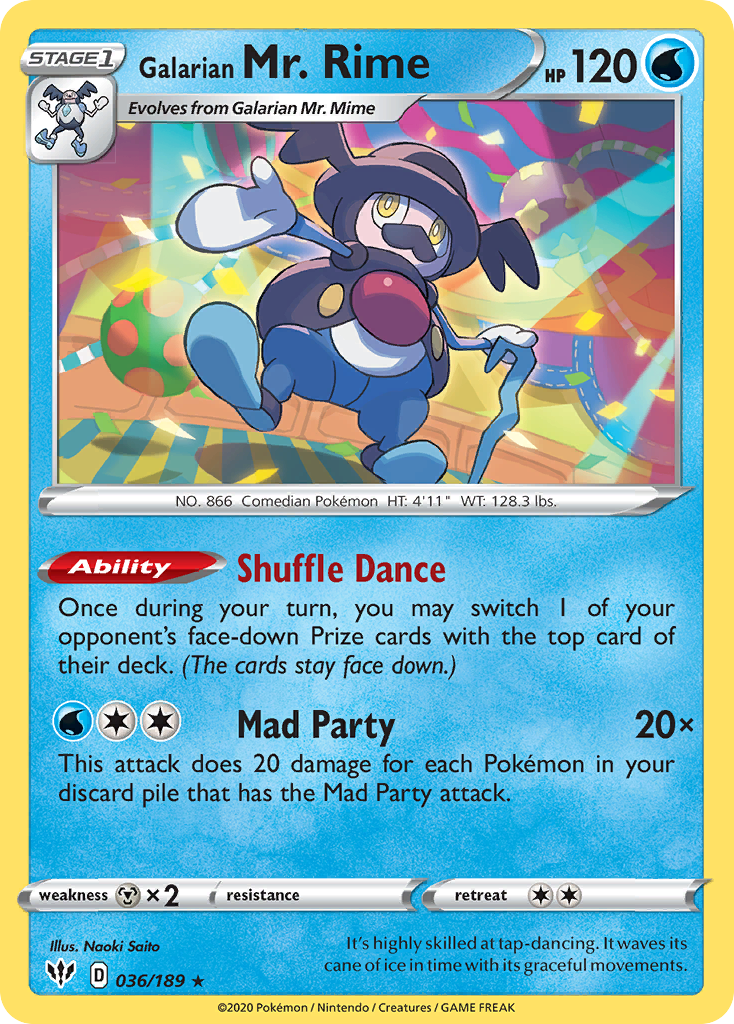 36/189 [DAA] Galarian Mr. Rime - Rare