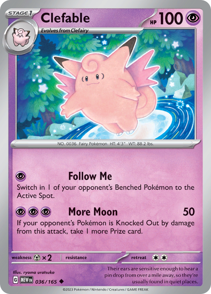 36/165 [SV3PT5] Clefable - Uncommon