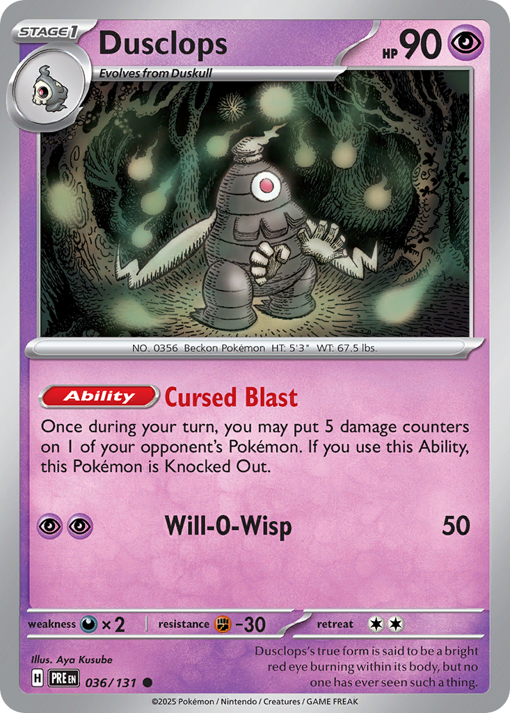 36/131 [PRE] Dusclops - Common
