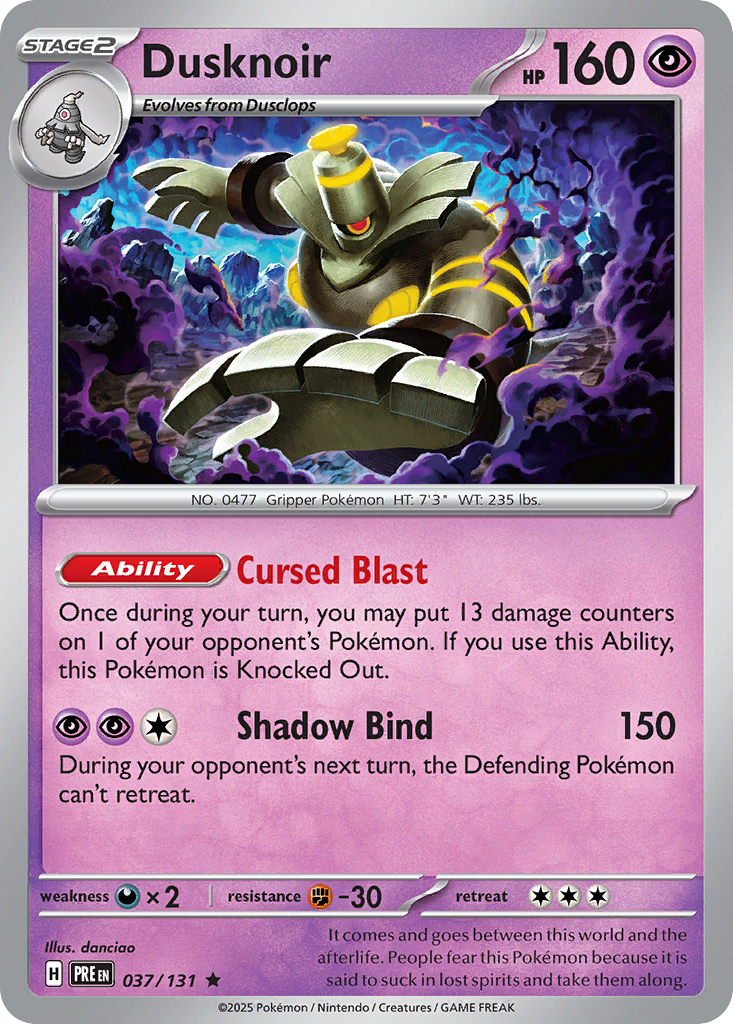 37/131 [PRE] Dusknoir - Rare