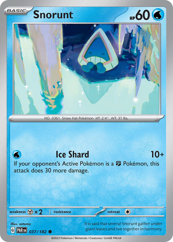 37/182 [SV4] Snorunt - Common
