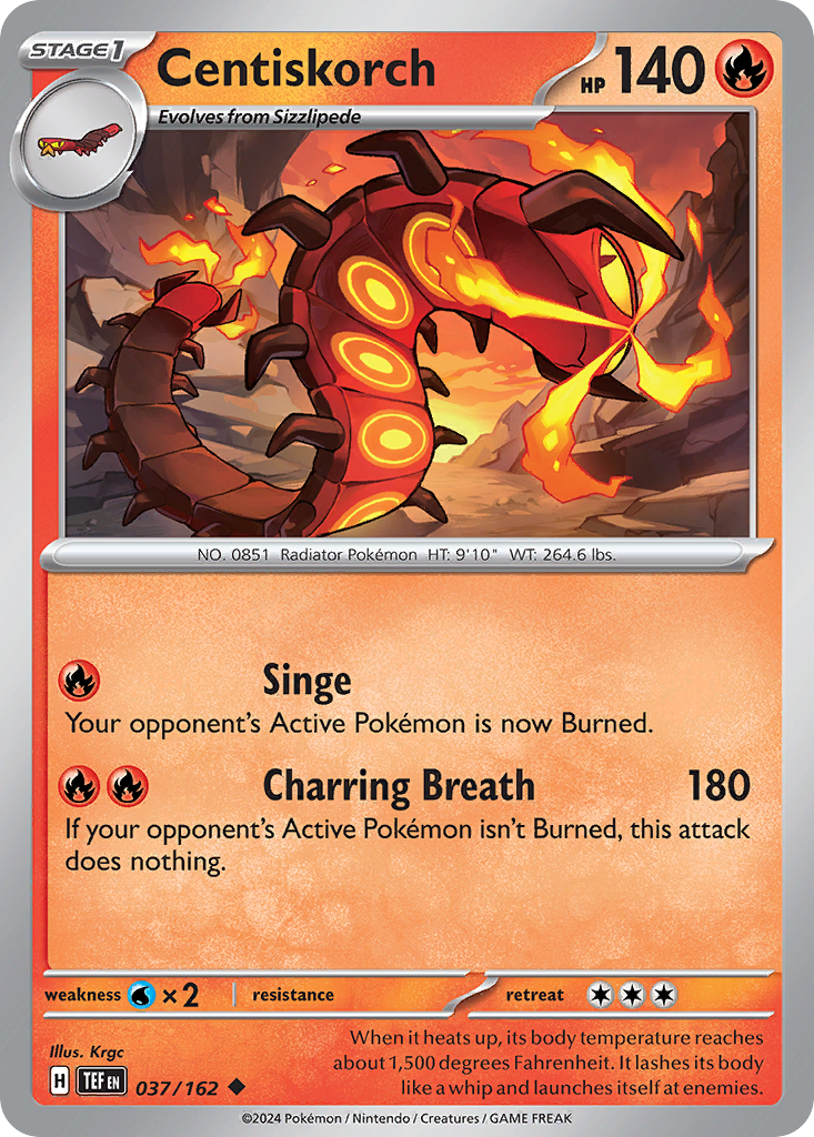 37/162 [TEF] Centiskorch - Uncommon