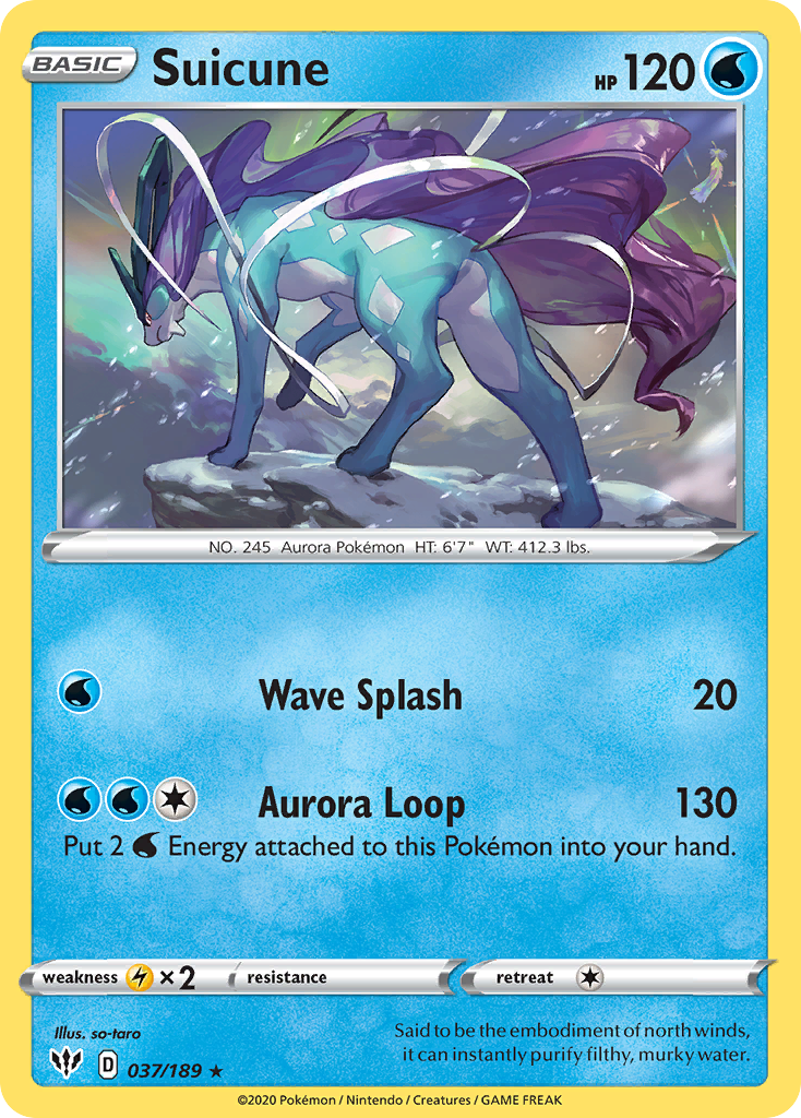 37/189 [DAA] Suicune - Rare Holo