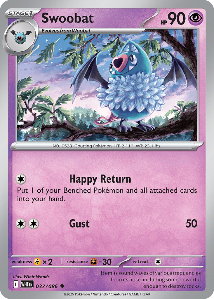 37/86 [WHT] Swoobat - Uncommon