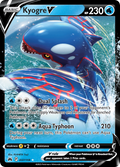 37/159 [CRZ] Kyogre V - Rare Holo V