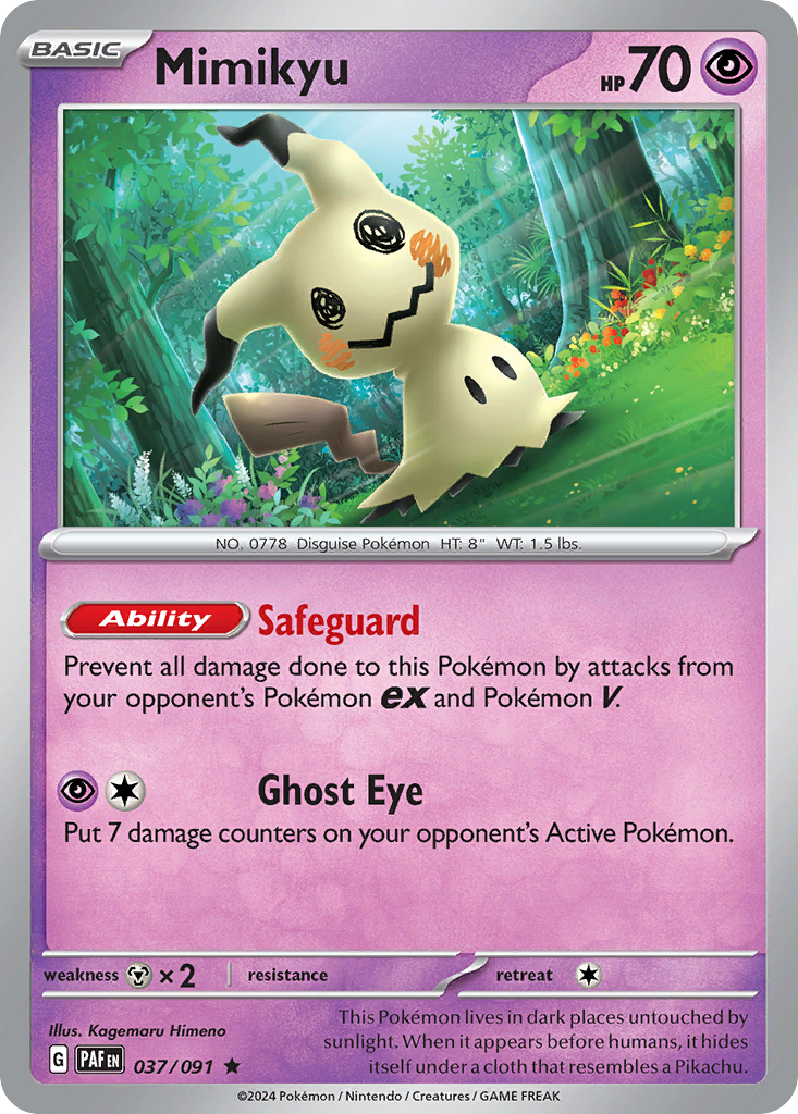 37/91 [SV4PT5] Mimikyu - Rare