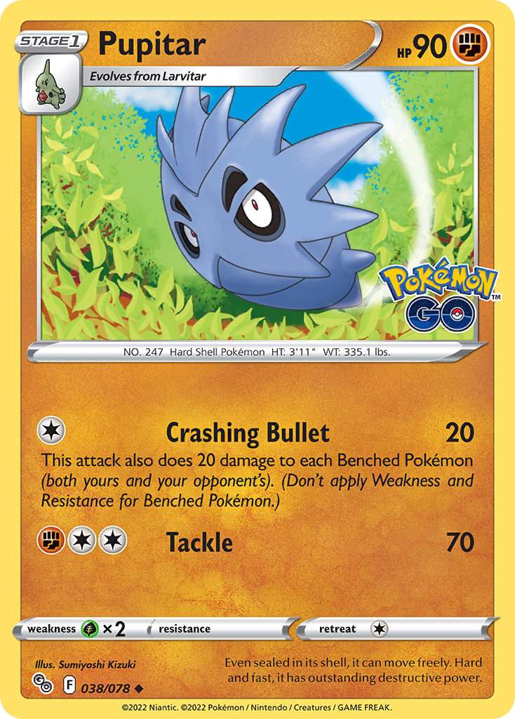 38/78 [PGO] Pupitar - Uncommon
