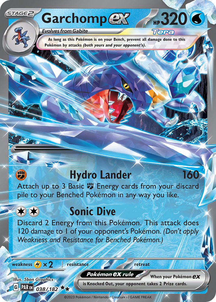 38/182 [SV4] Garchomp ex - Double Rare