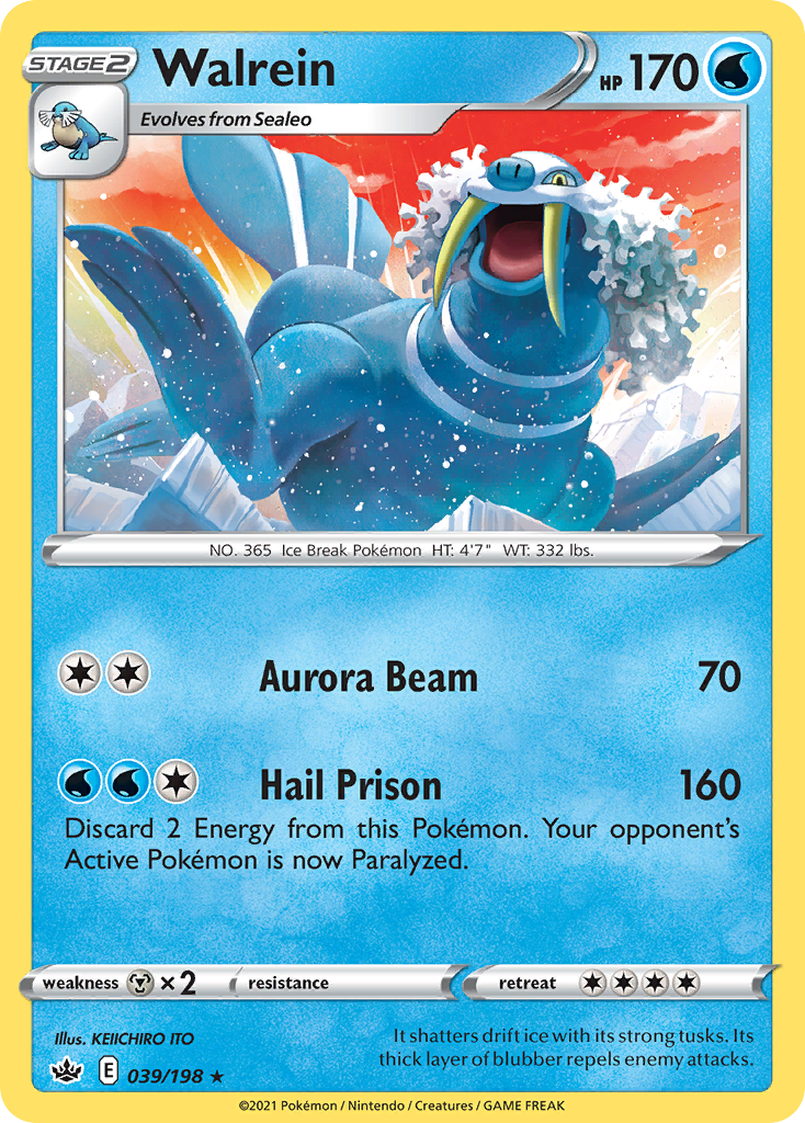 39/198 [CRE] Walrein - Rare