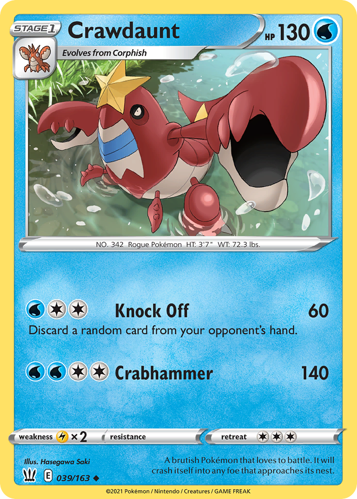 39/163 [BST] Crawdaunt - Uncommon